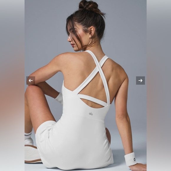 ALO Yoga Women's White Mini Dress - Picture 2 of 10